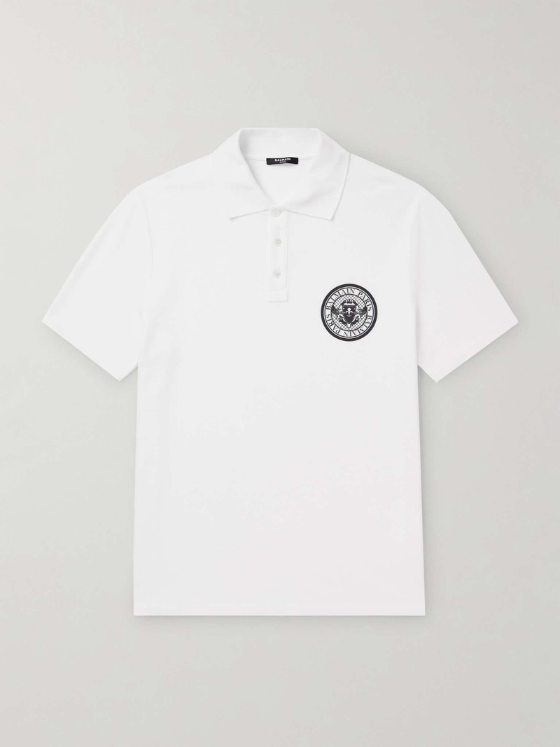 Logo-Print Cotton-Piqué Polo Shirt - 1