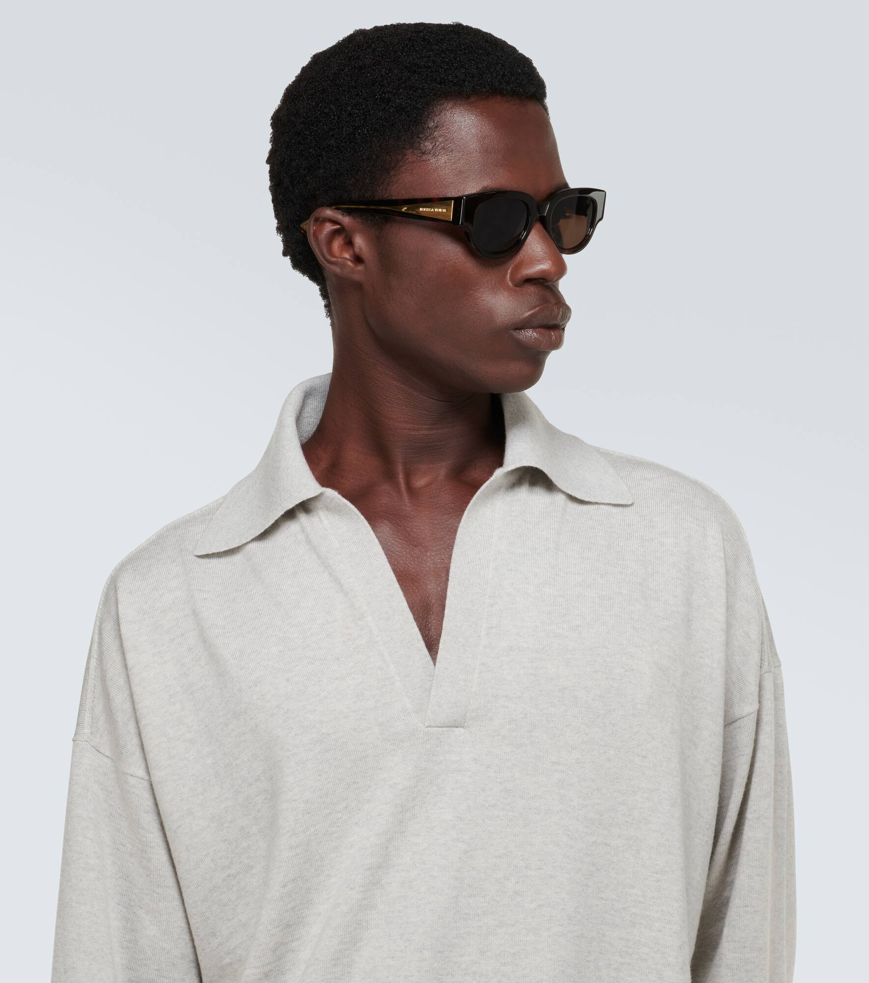 Tortoiseshell oval sunglasses - 2