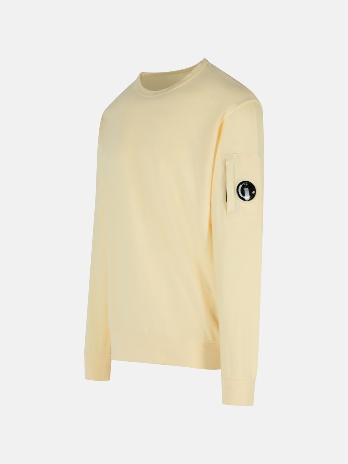 SAND-COLORED COTTON SWEATSHIRT - 2