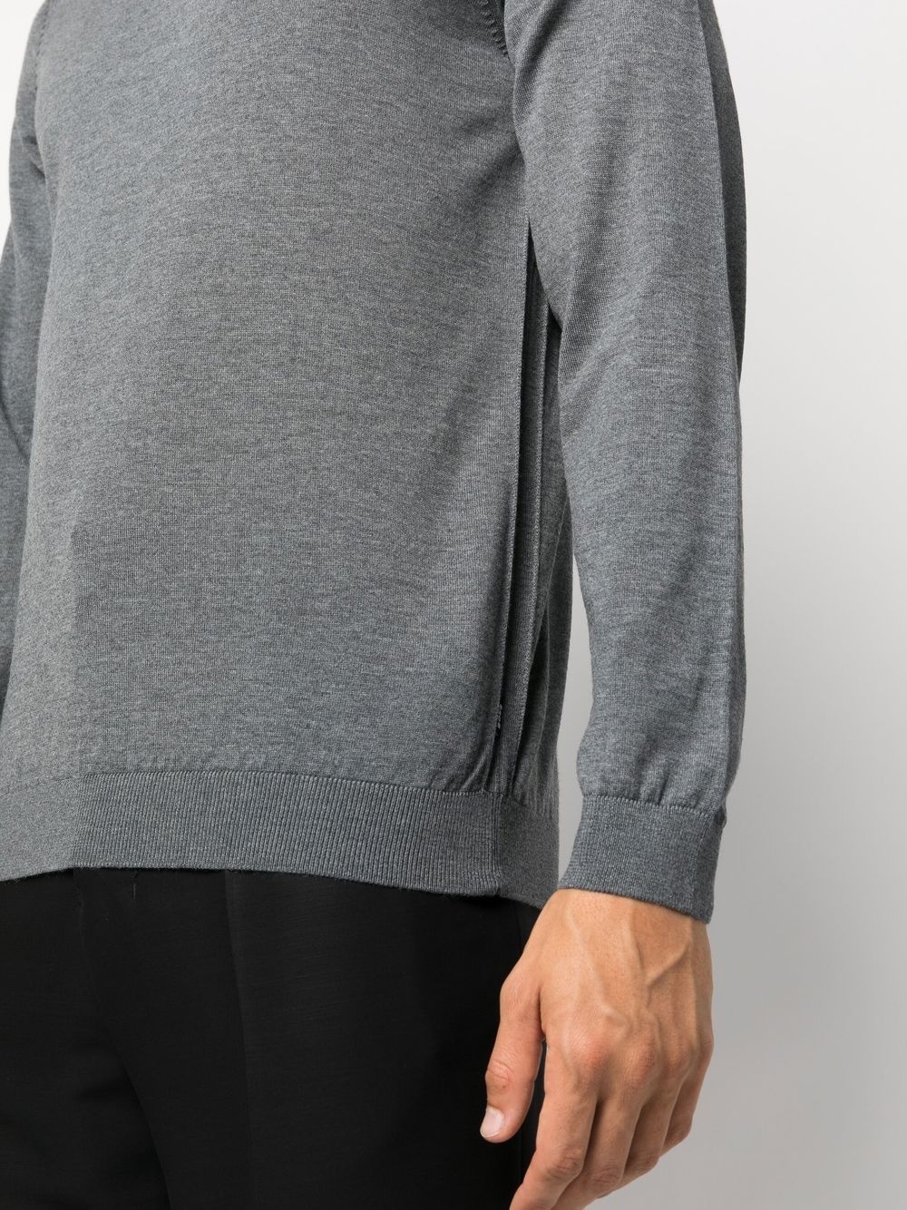 roll neck wool sweatshirt - 5