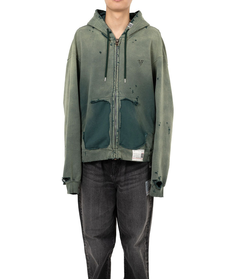 Maison MIHARAYASUHIRO Sun Faded Like Zip-up Hoodie outlook