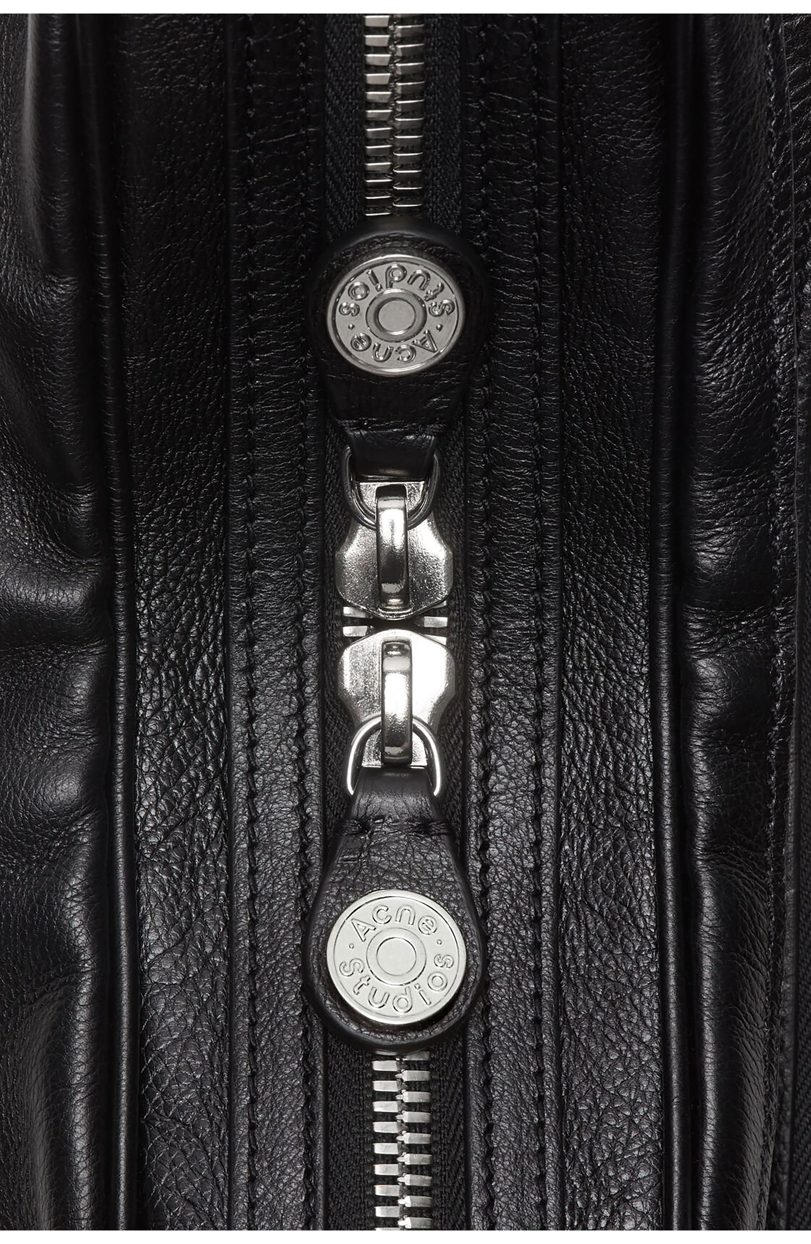 Acne Studios Small Camero Leather Shoulder Bag in Black at Nordstrom - 9