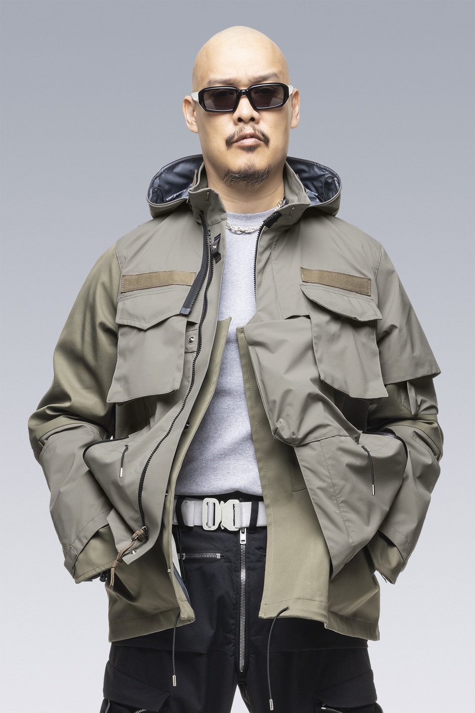 SAC-J2761 sacai / ACRONYM Field Jacket Alpha Green - 10