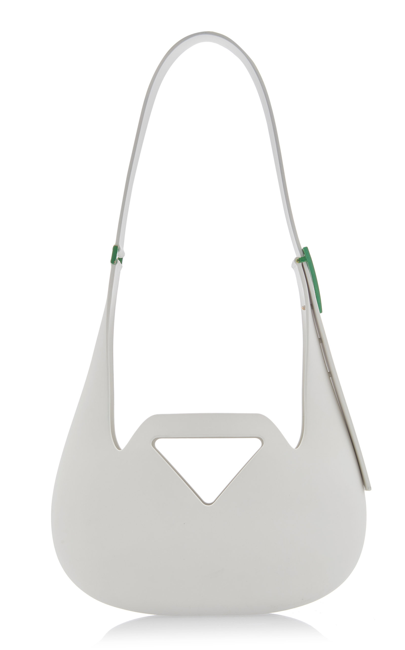 Small Punch Rubber Shoulder Bag white - 5