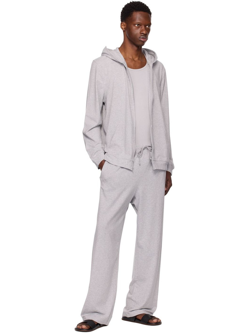 SKIMS Gray Jersey Lounge Zip Up Hoodie outlook