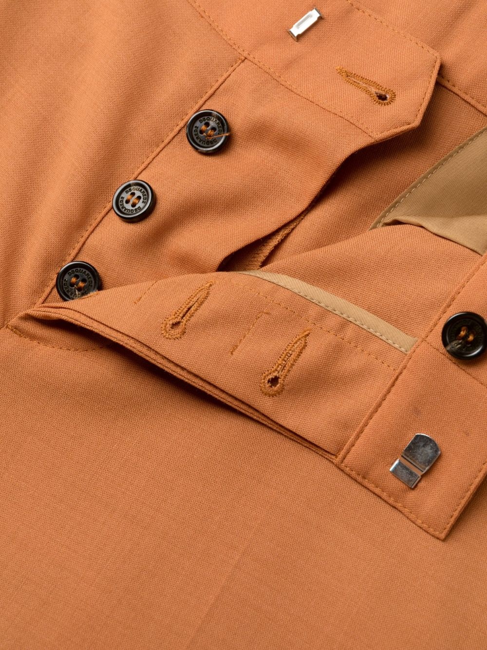 slim-cut tailored trousers - 6