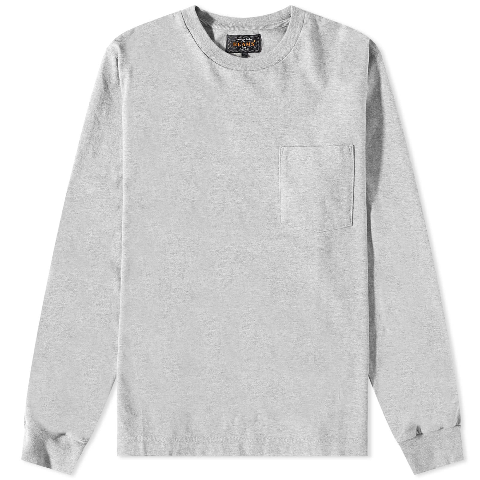 Beams Plus Long Sleeve Pocket T-Shirt - 1