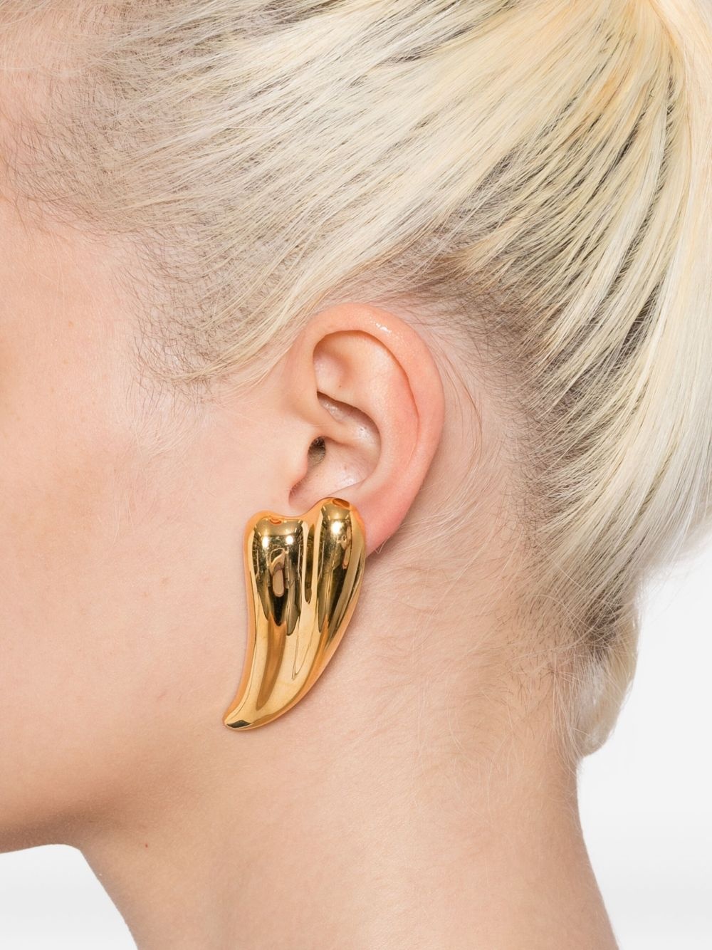 curved-claw earrings - 2