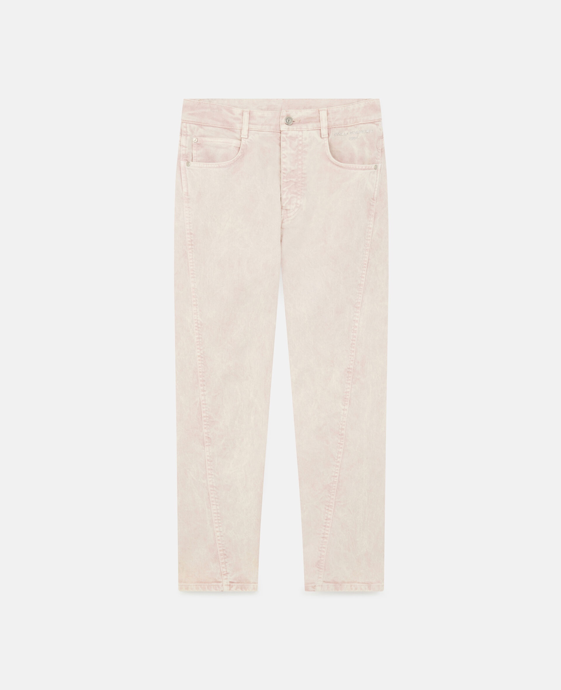 Twisted Seam Denim Pants - 1