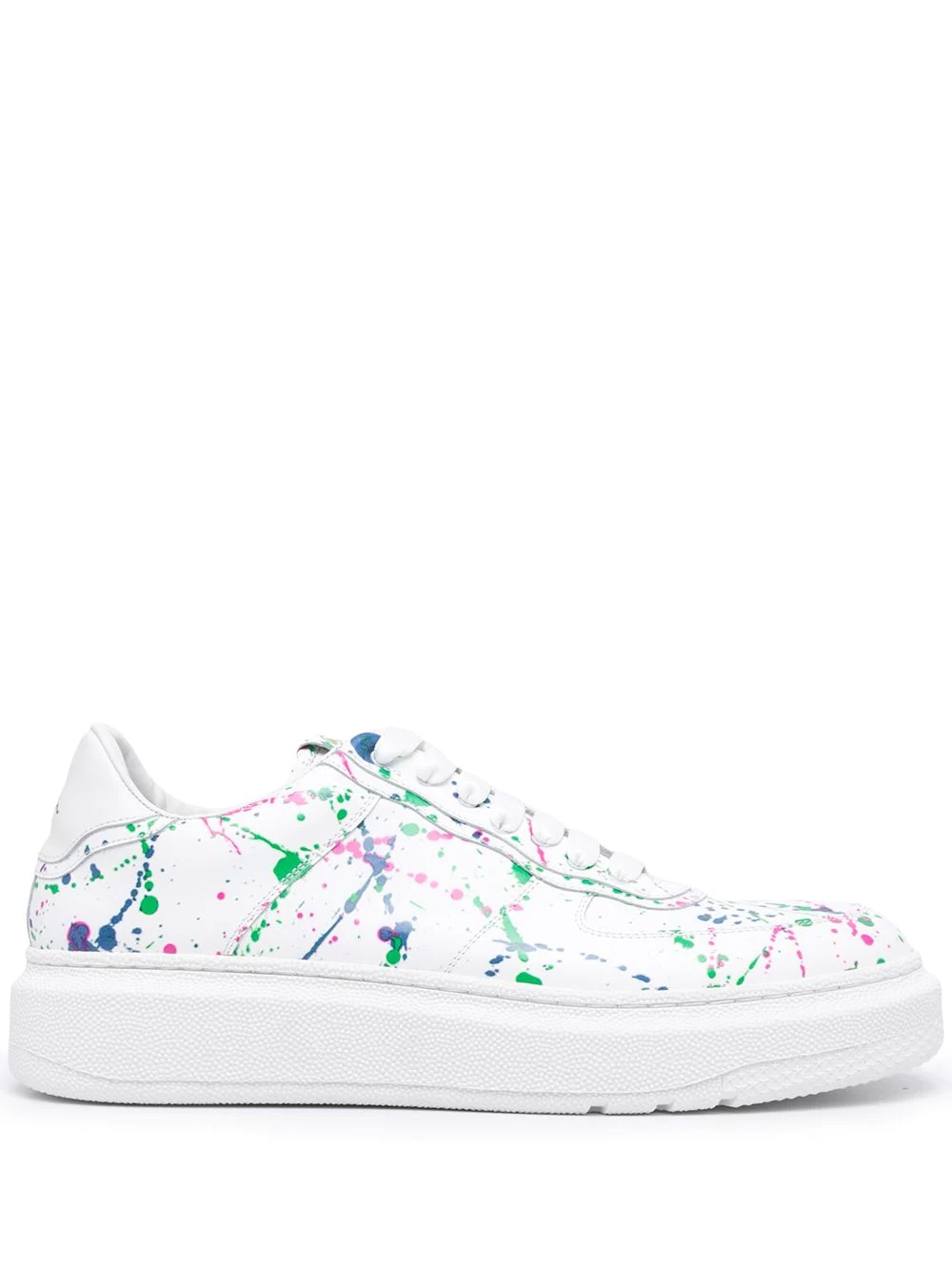 Flea painterly-print sneakers - 1