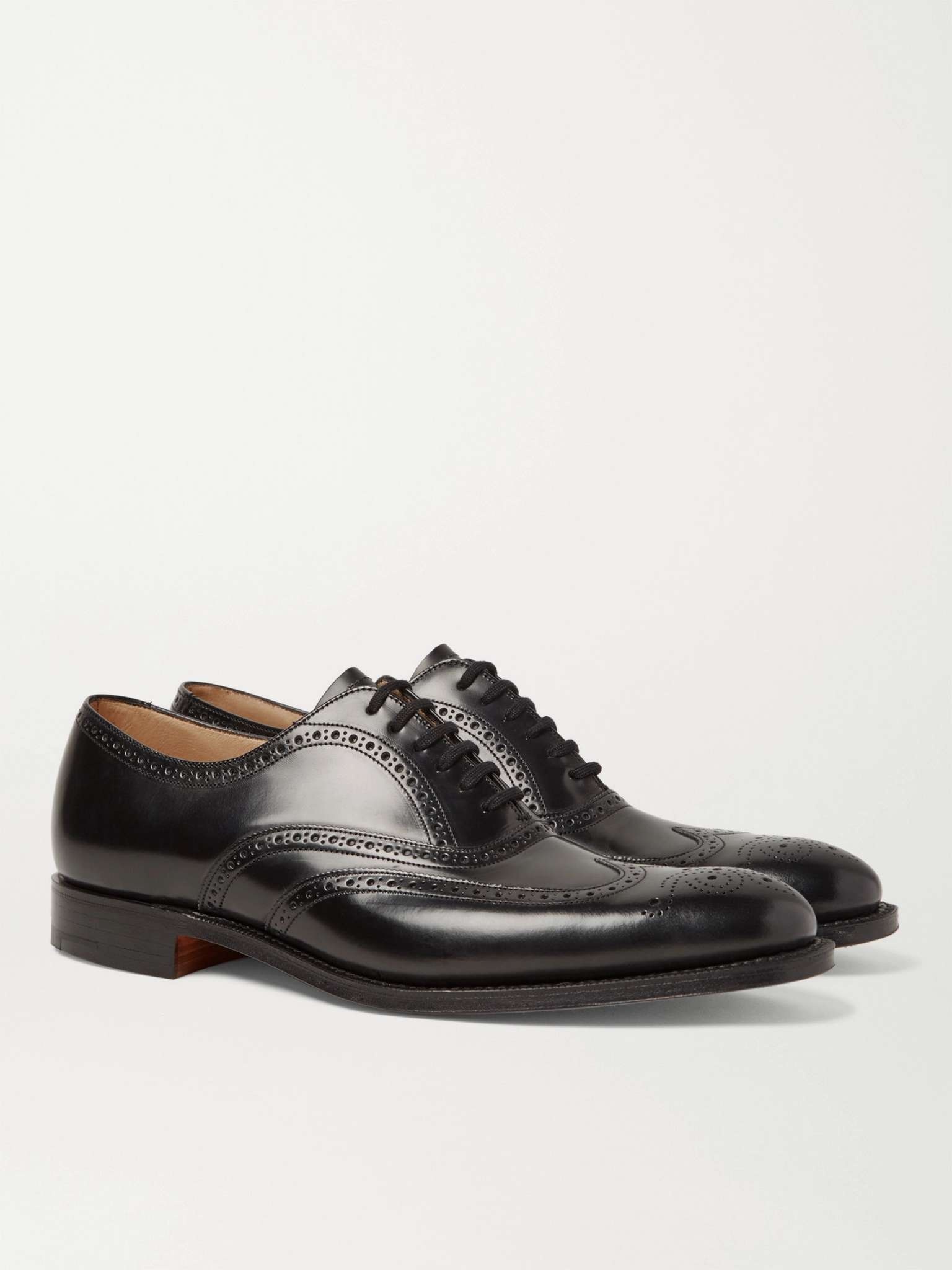 Berlin Leather Wingtip Brogues - 4