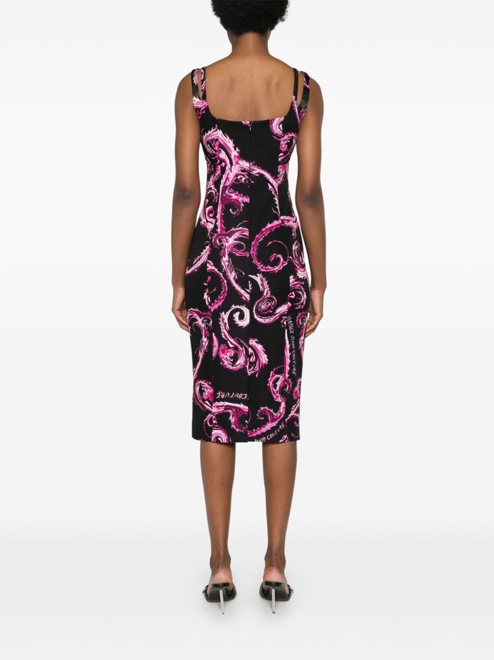 Chromo Couture-print midi dress - 4