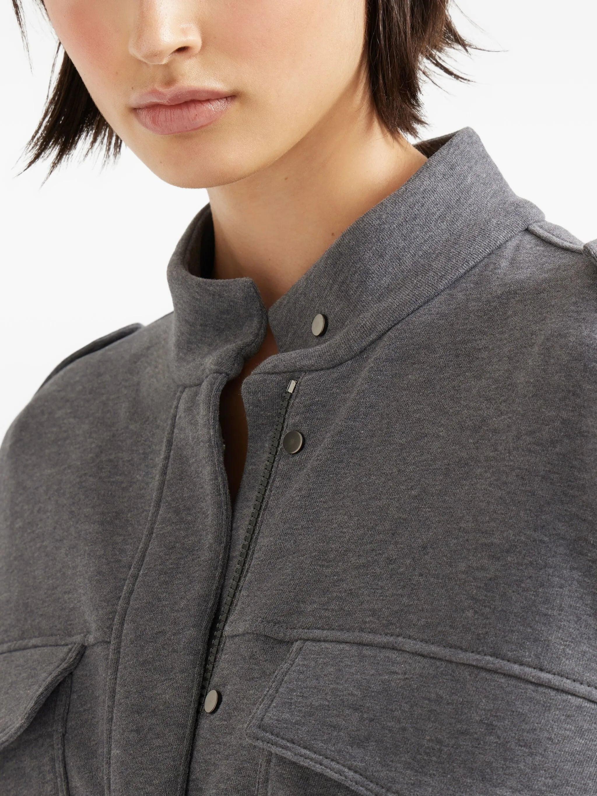 Brunello Cucinelli Flap-pocket Drawstring Bomber Jacket - 5
