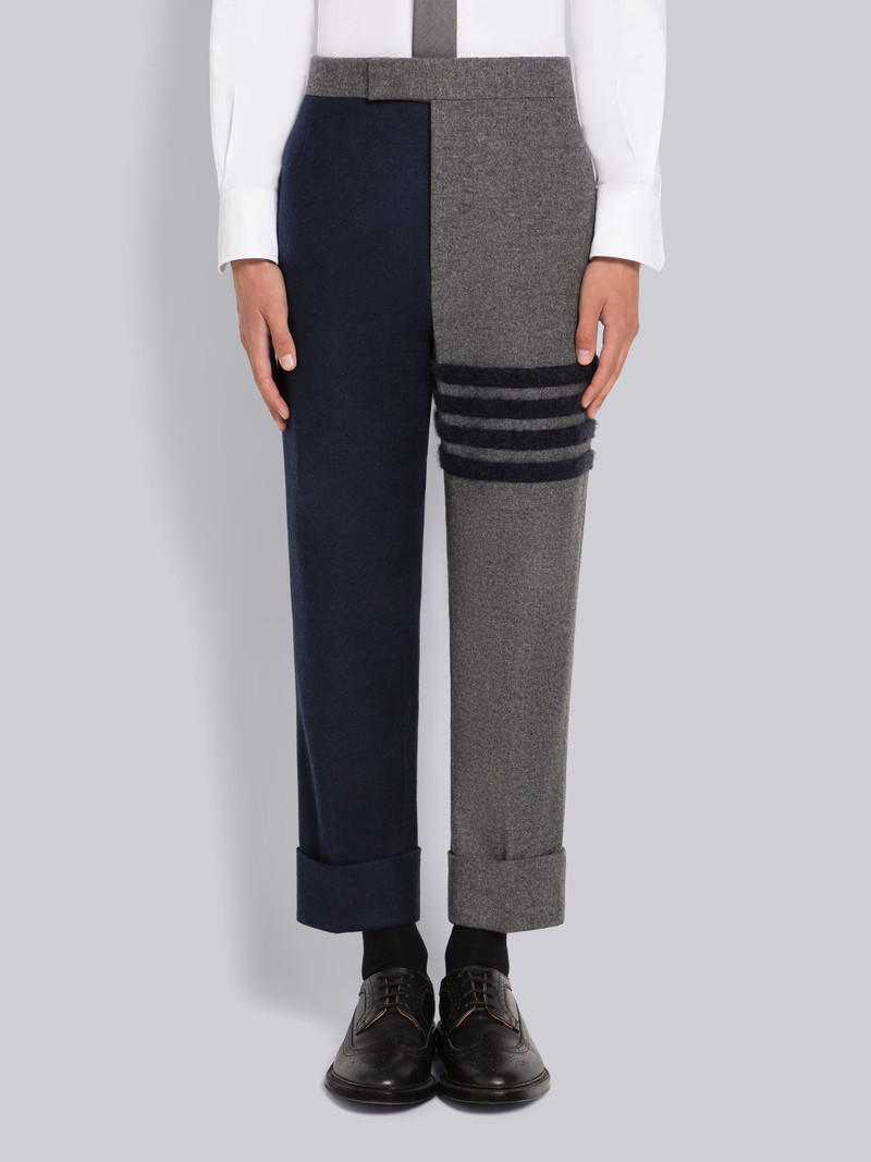 colour-block panel trousers 1