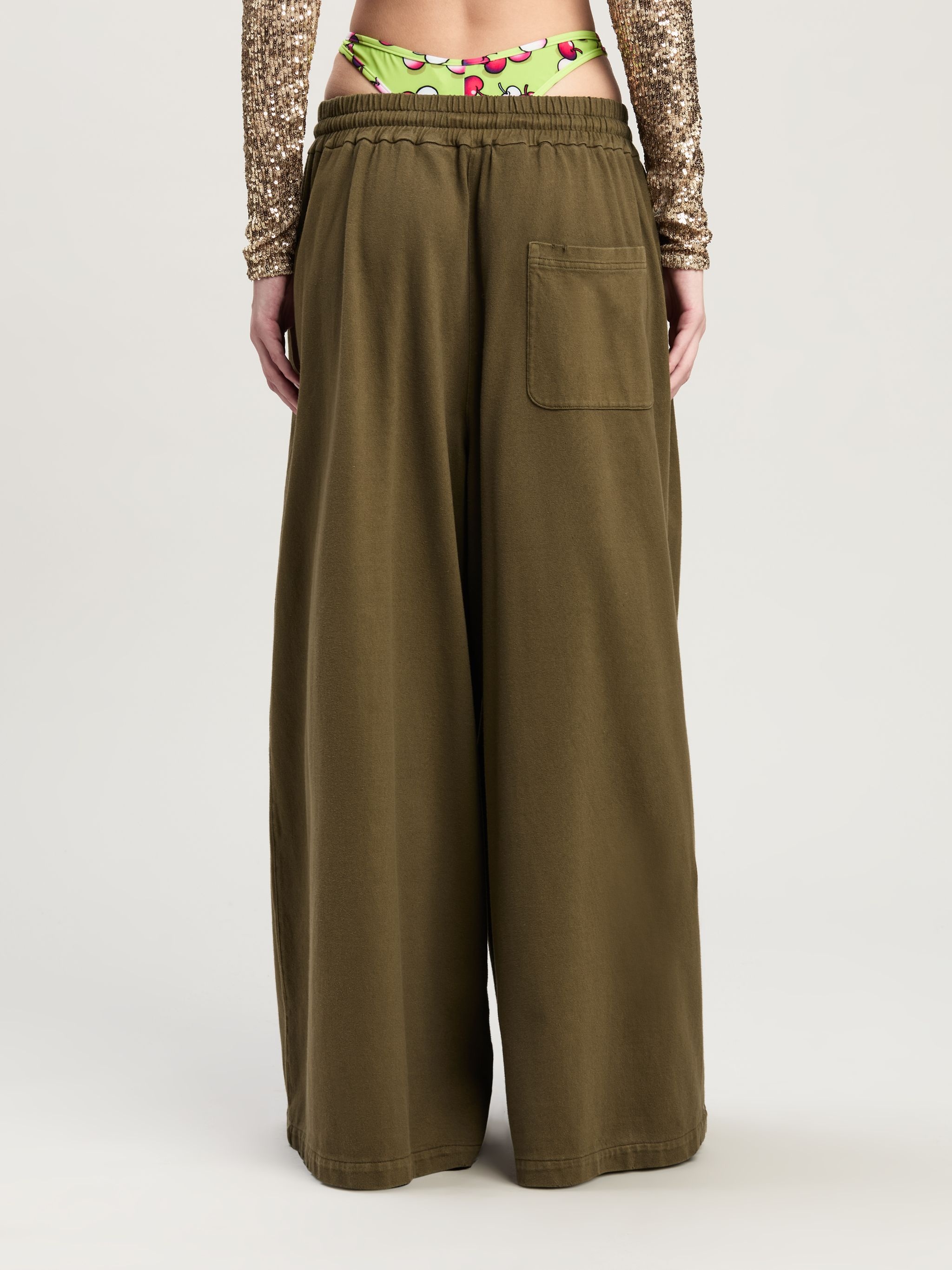 Monogram Wide Leg Sweatpants - 5