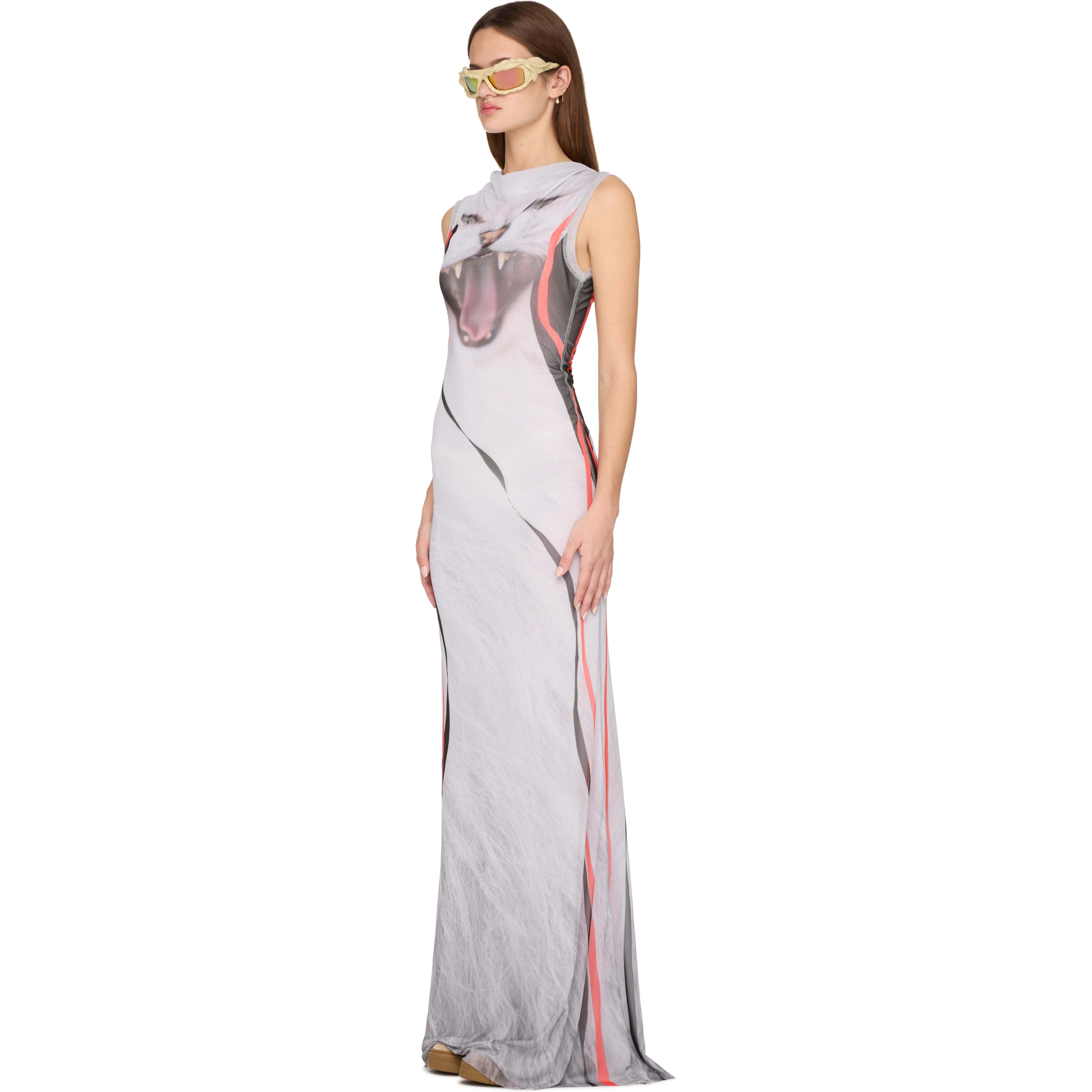 Mesh Maxi Dress - 2