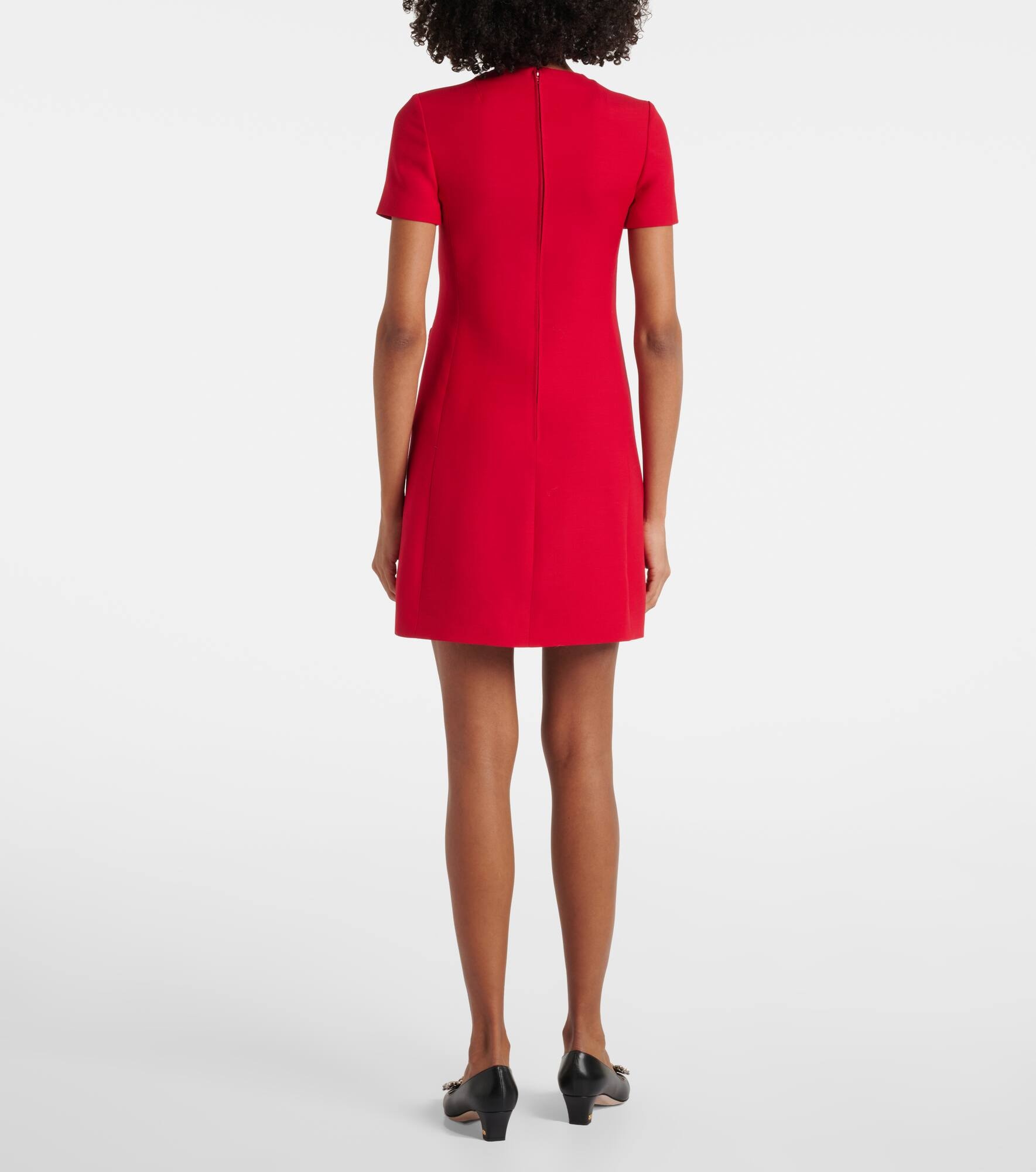 Crepe Couture bow-detail minidress - 3