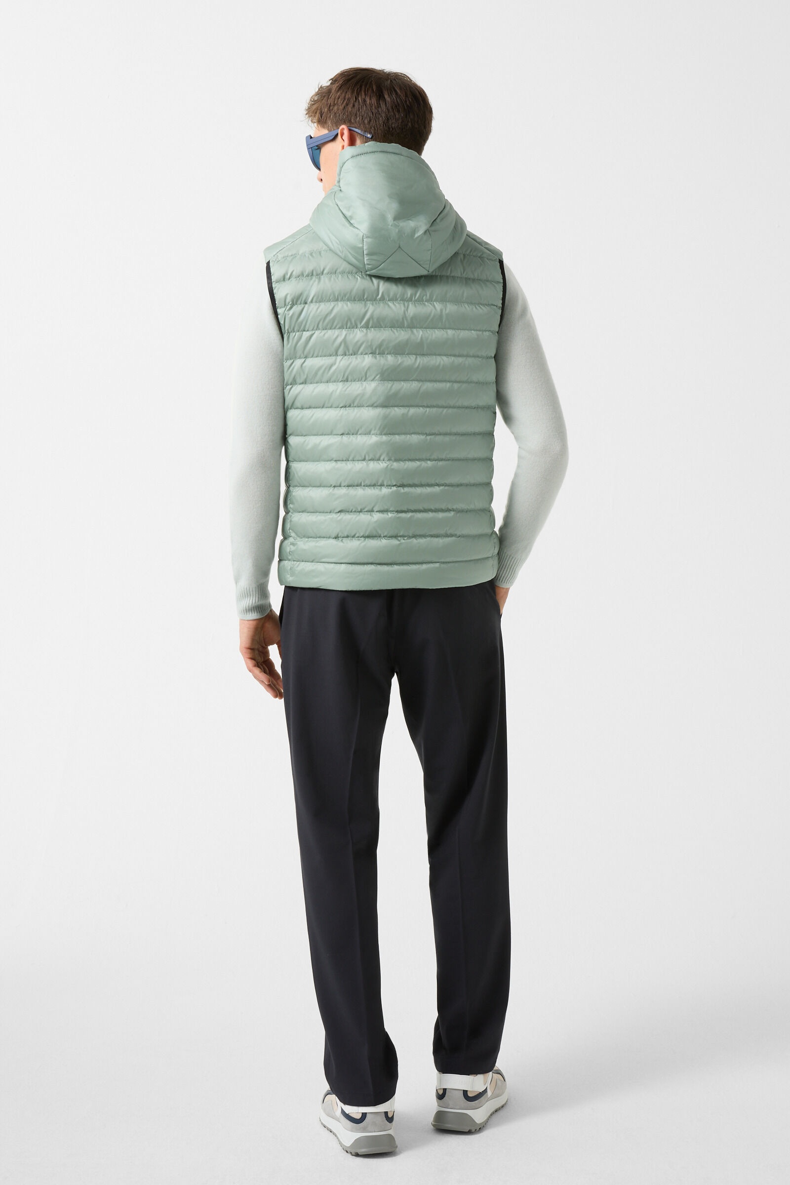 Lonne lightweight down vest in Lime green - 3