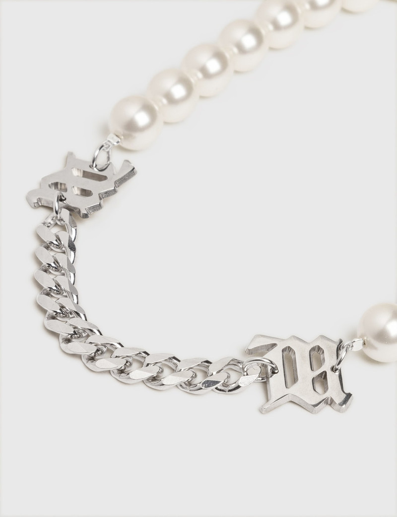 MISBHV WHITE PEARL WITH CURB LINK NECKLACE outlook