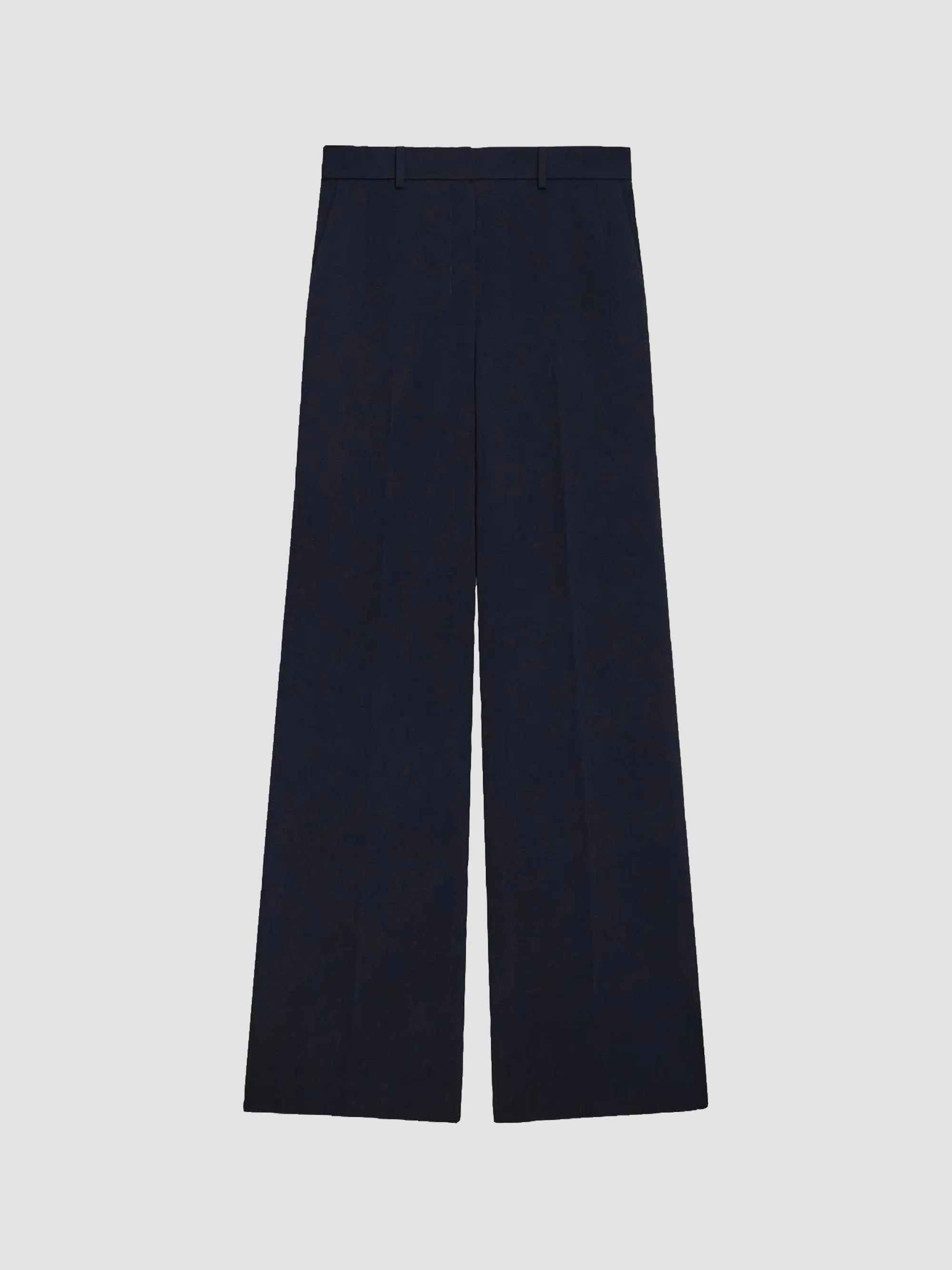 Women's Admiral Crepe Wide-Leg Flare Pants - Midnight Navy - 1