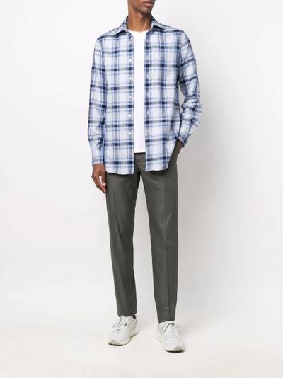 Brioni slim-cut tailored trousers outlook