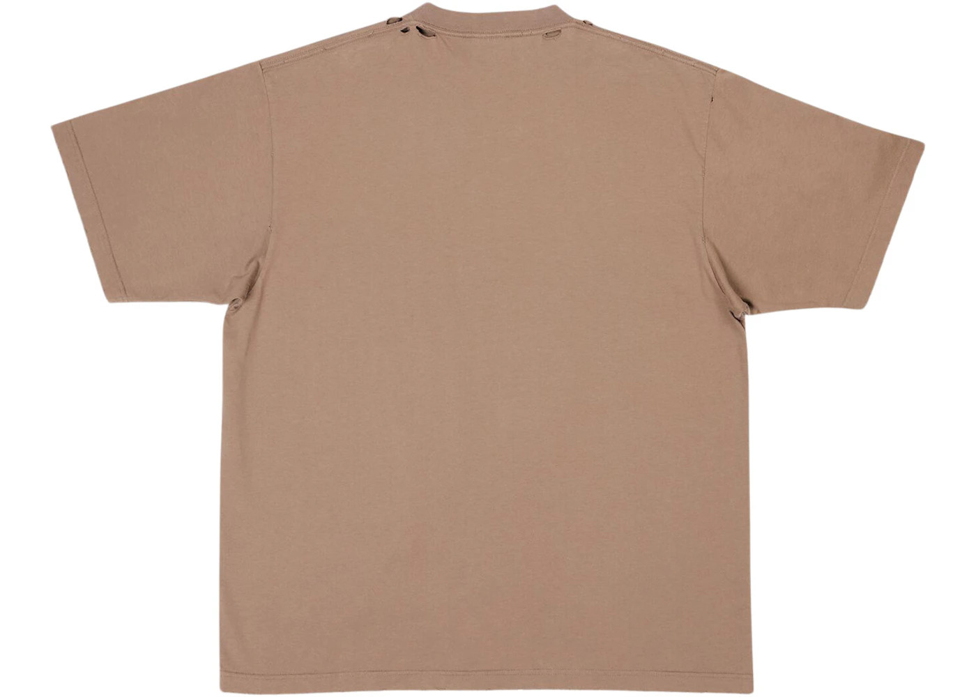 Balenciaga Caps Boxy Fit T-shirt Grey - 2