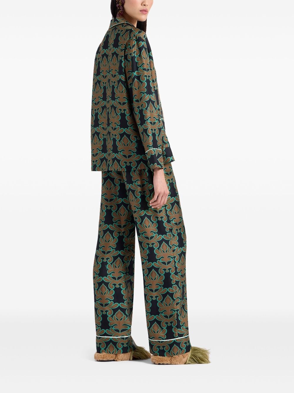 silk pajama trousers - 3