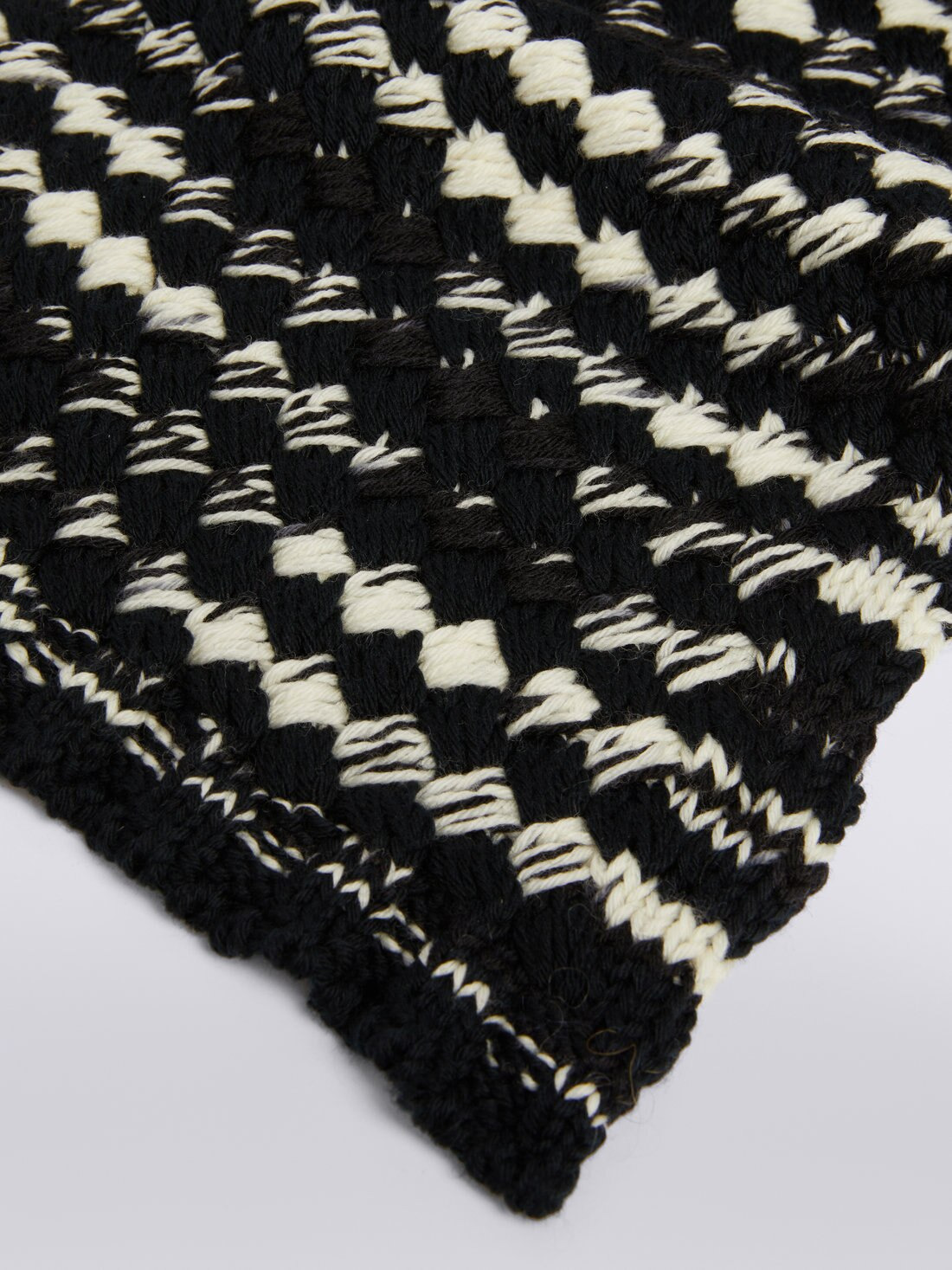 Slub wool knit scarf - 2