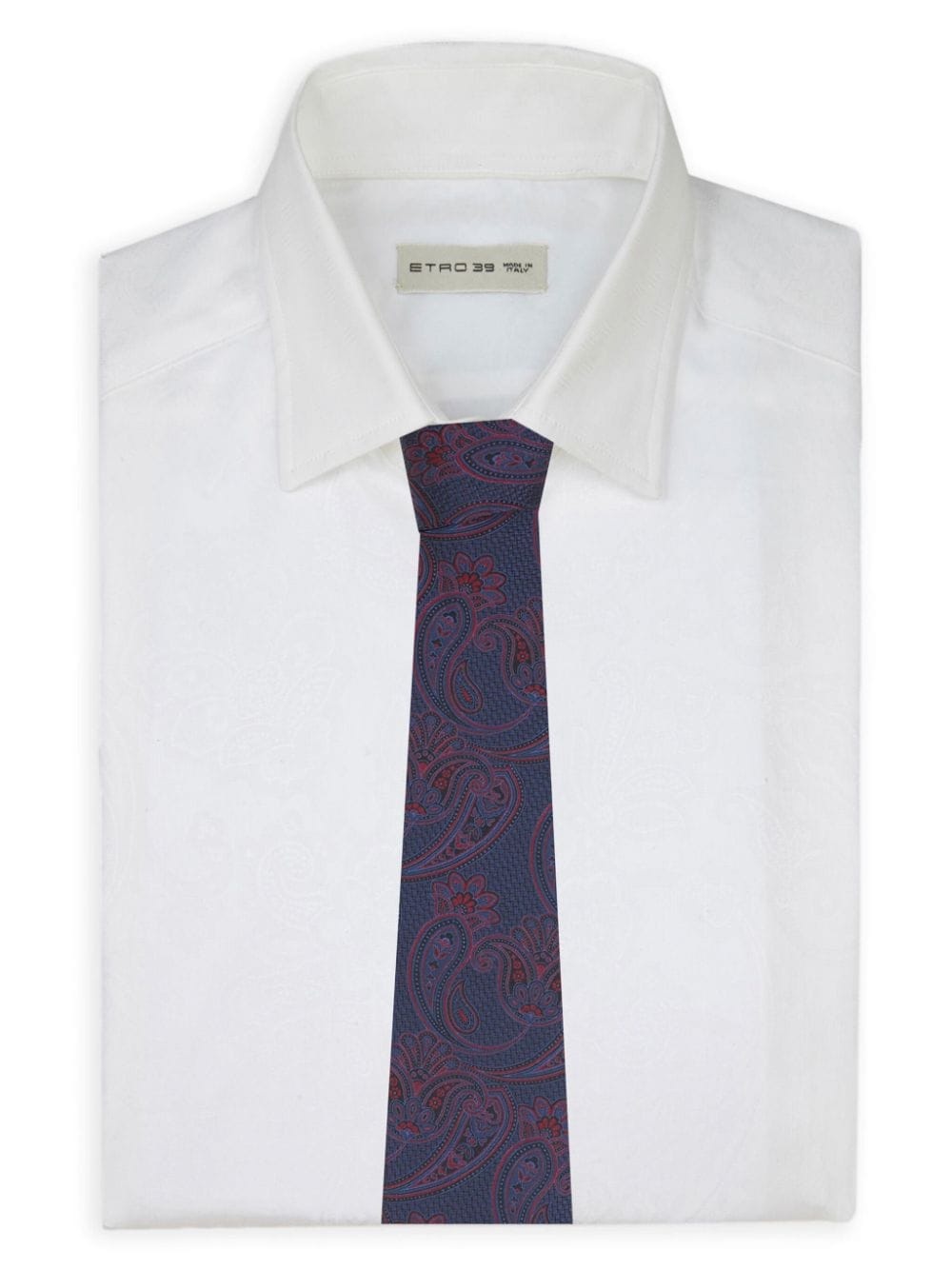 paisley-print silk tie - 3