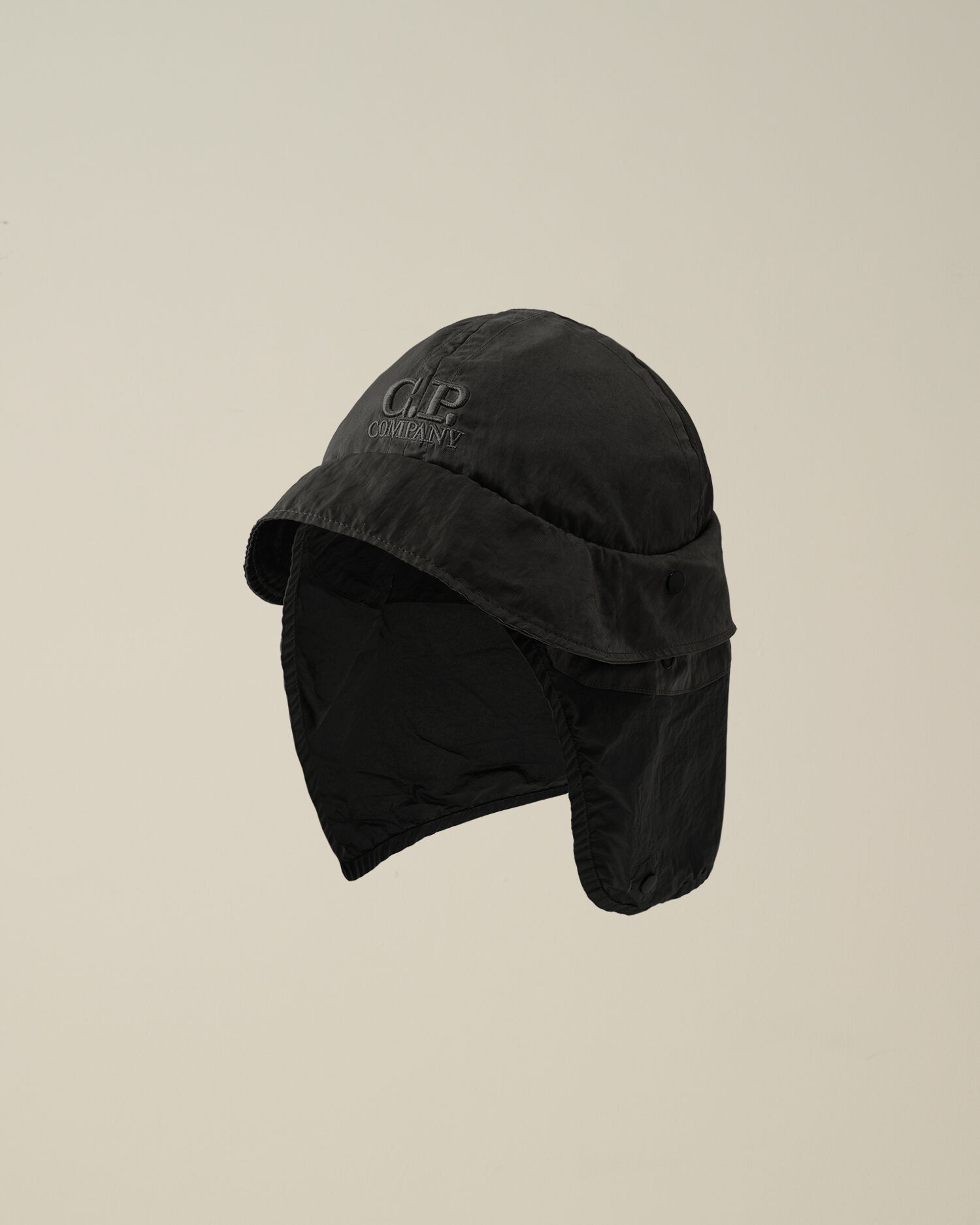 Nylon B Neck Flap Bucket Hat - 1