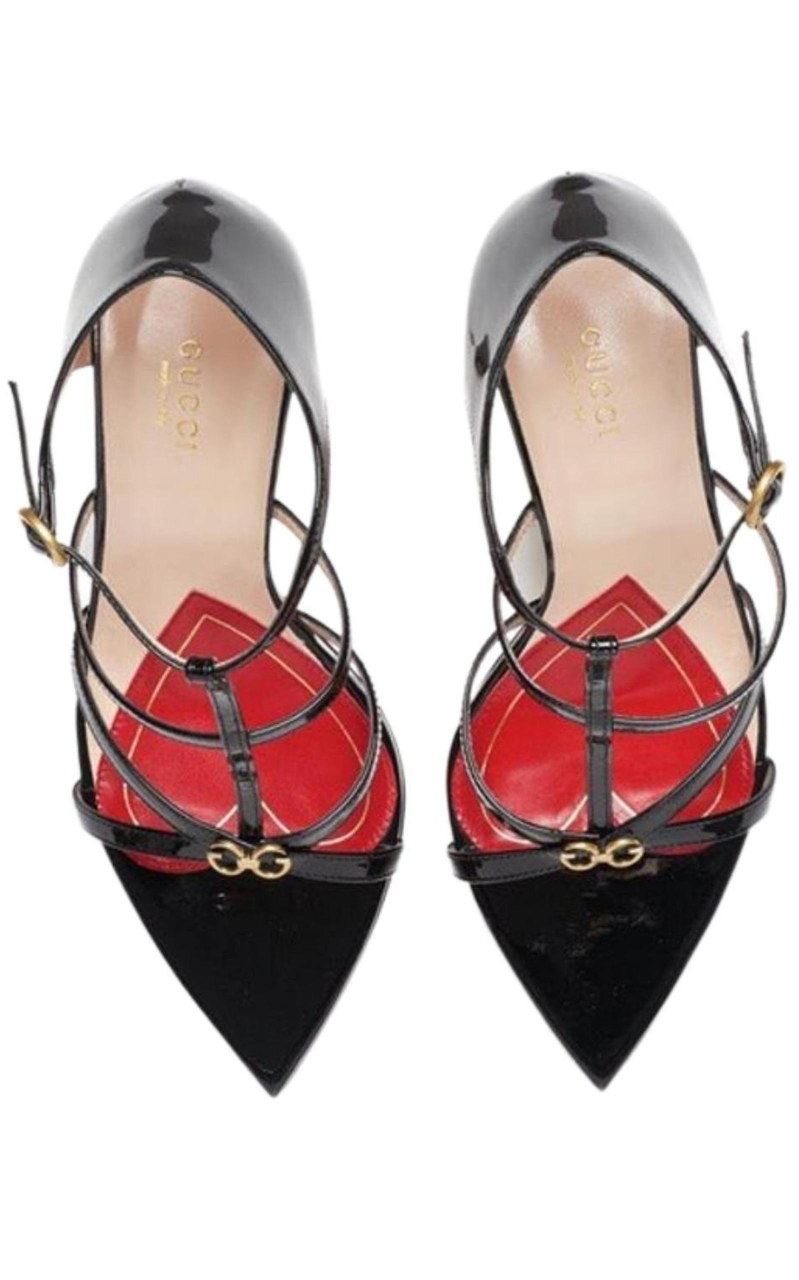 Jerry Patent Leather Cage Sandals - 4