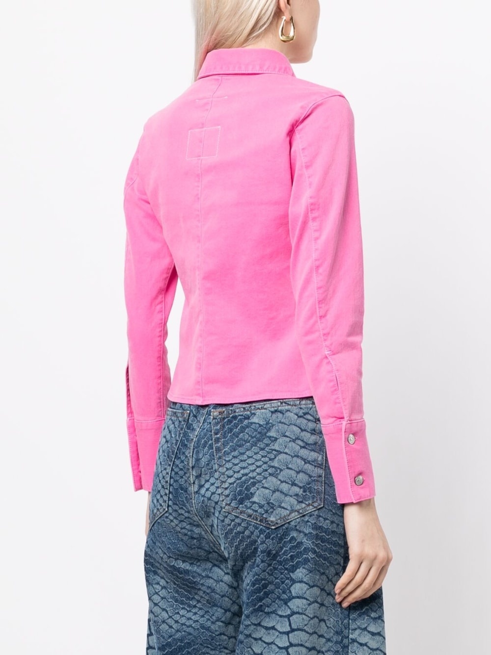 slim-fit long-sleeve shirt - 4
