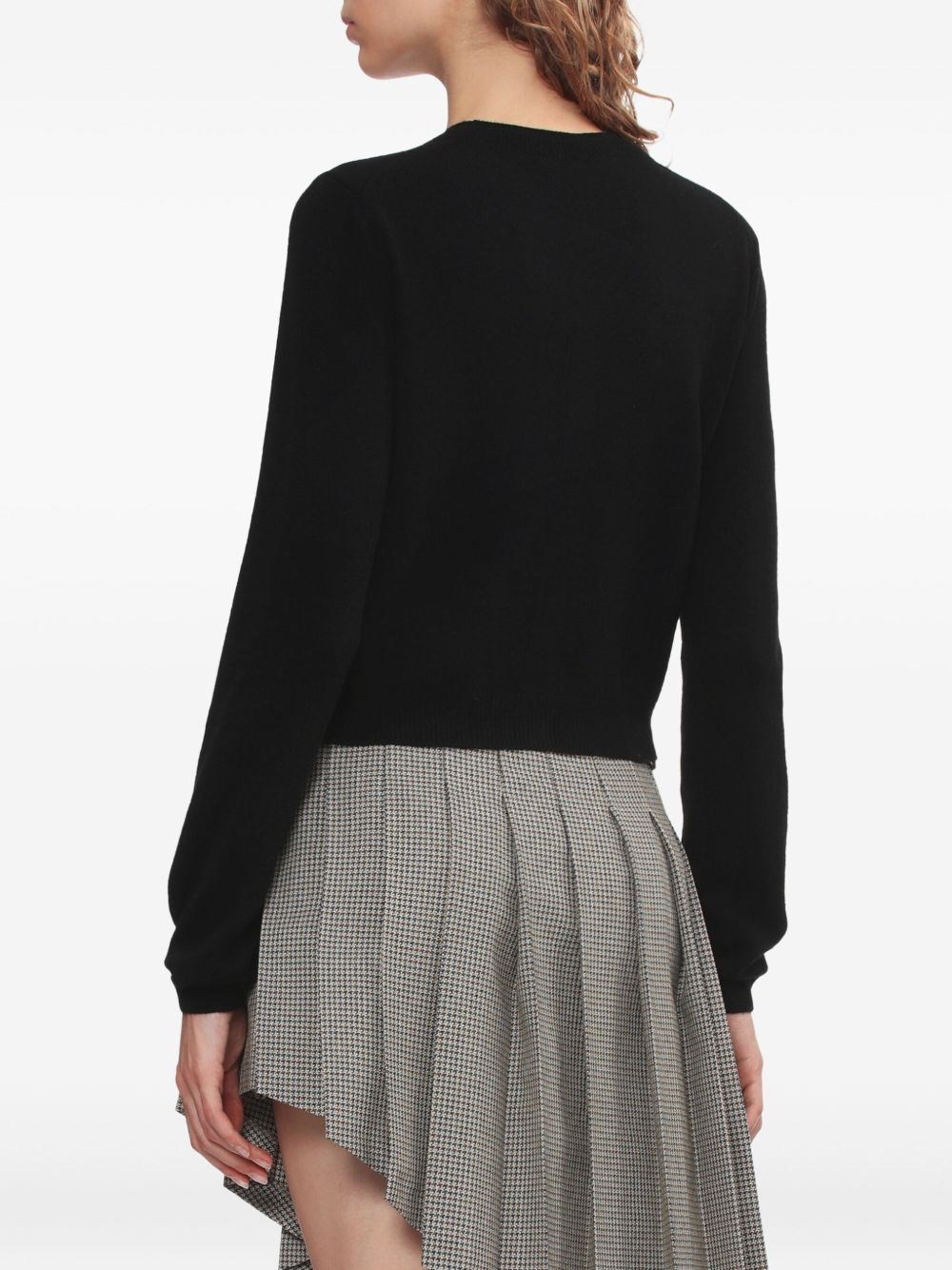 embroidered V-neck cardigan - 4