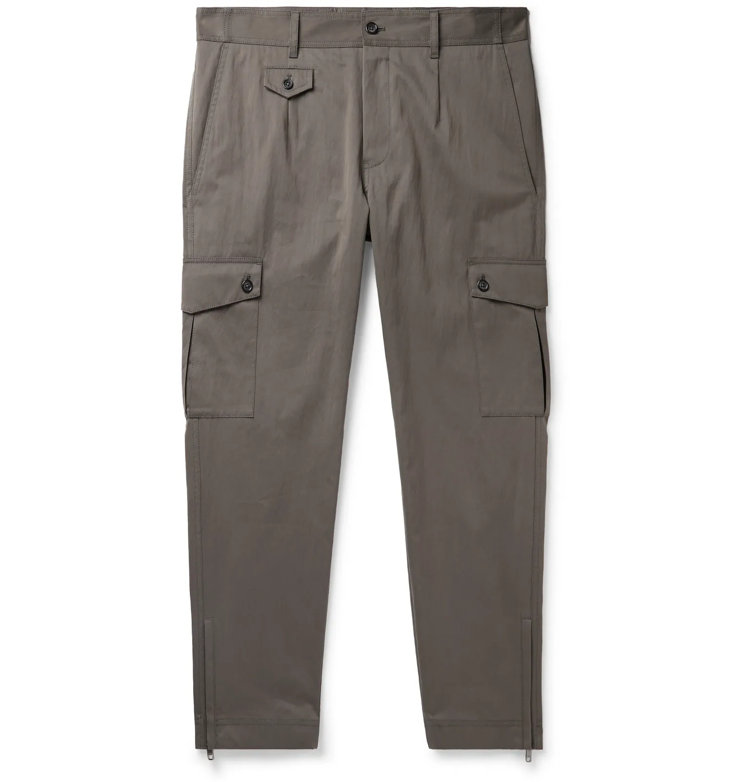 Slim-Fit Cotton-Blend Twill Cargo Trousers - 1