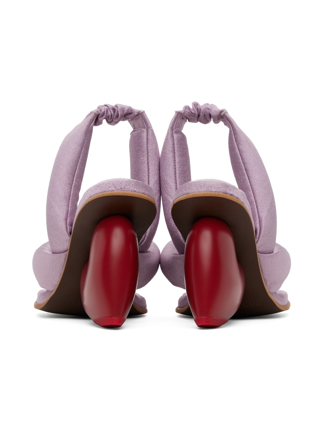 Purple Love Heeled Sandals - 2