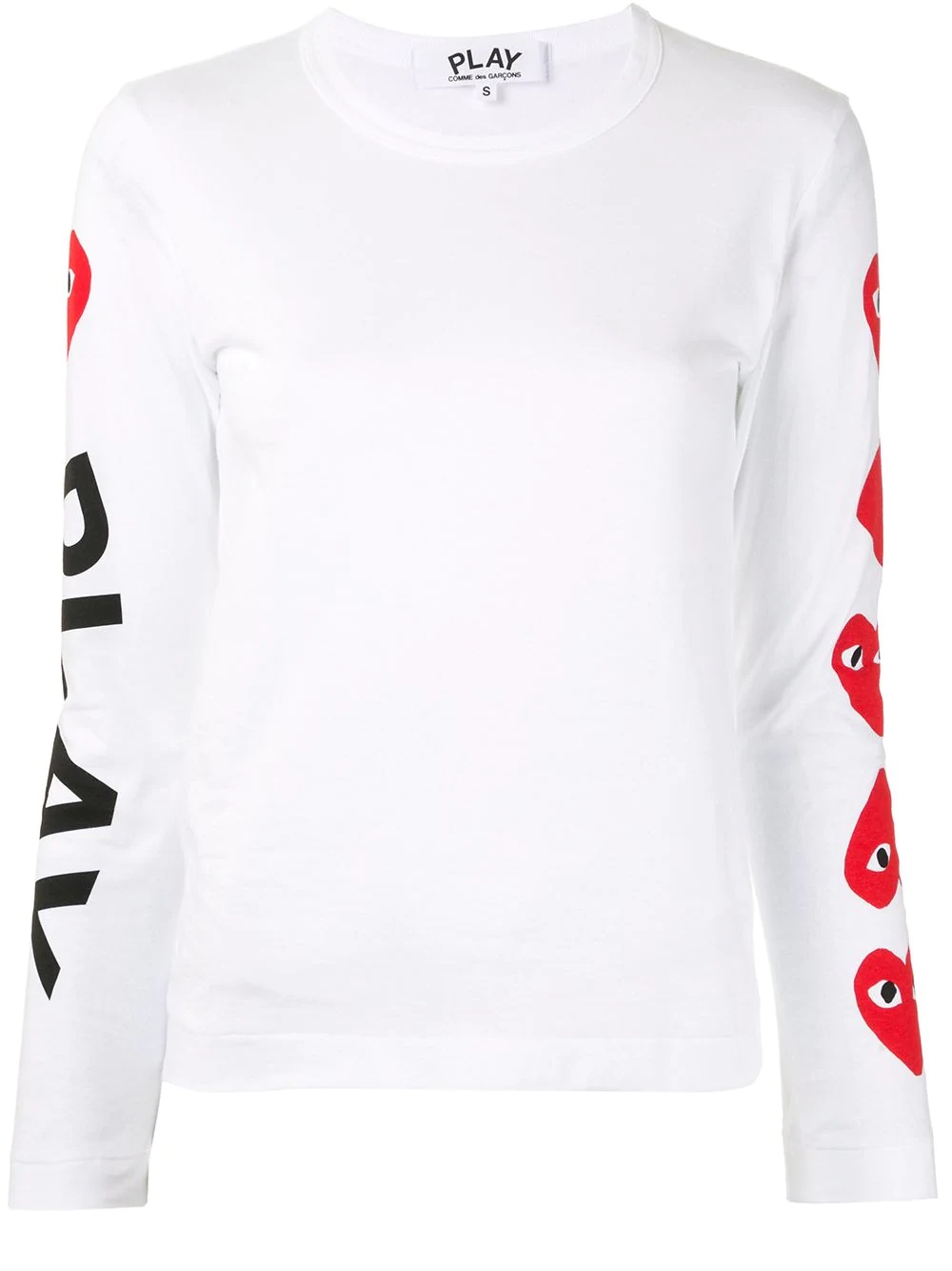 logo-print crew neck top - 1