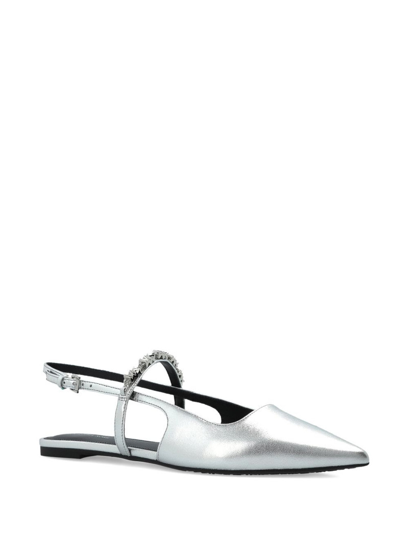 MICHAEL KORS Dina rhinestone-embellished ballet flats outlook