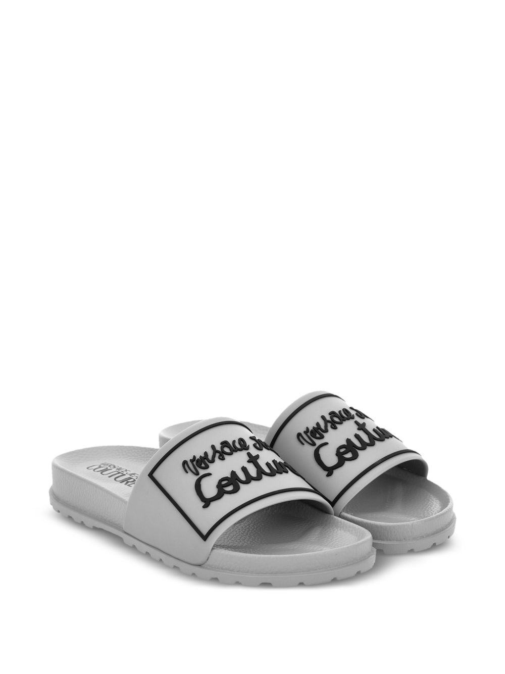 ridged-sole slides - 2