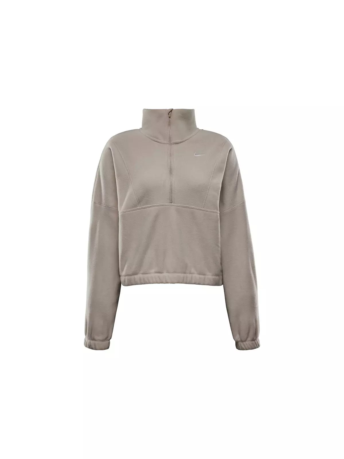 Women's One Therma-FIT Oversized 1/2-Zip Fleece Top - Brown - 6