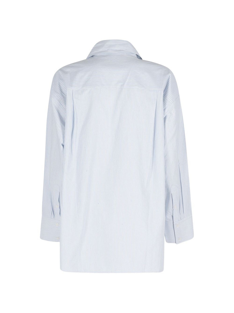HERSKIND striped tie-detail shirt outlook