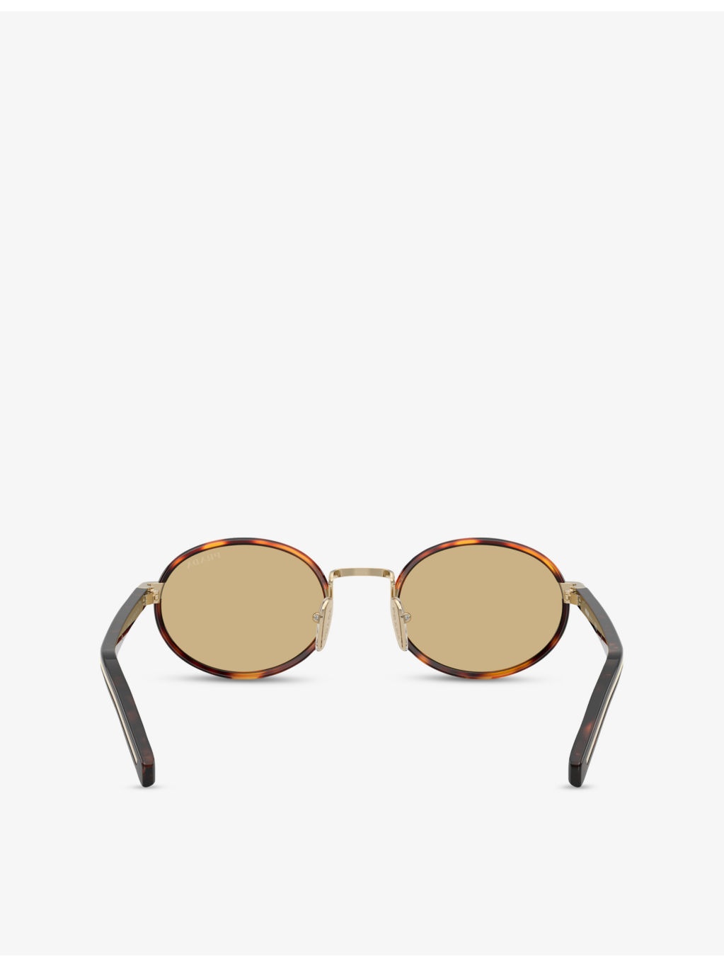 PR B56S Round-Frame Tortoiseshell Metal Sunglasses - 4