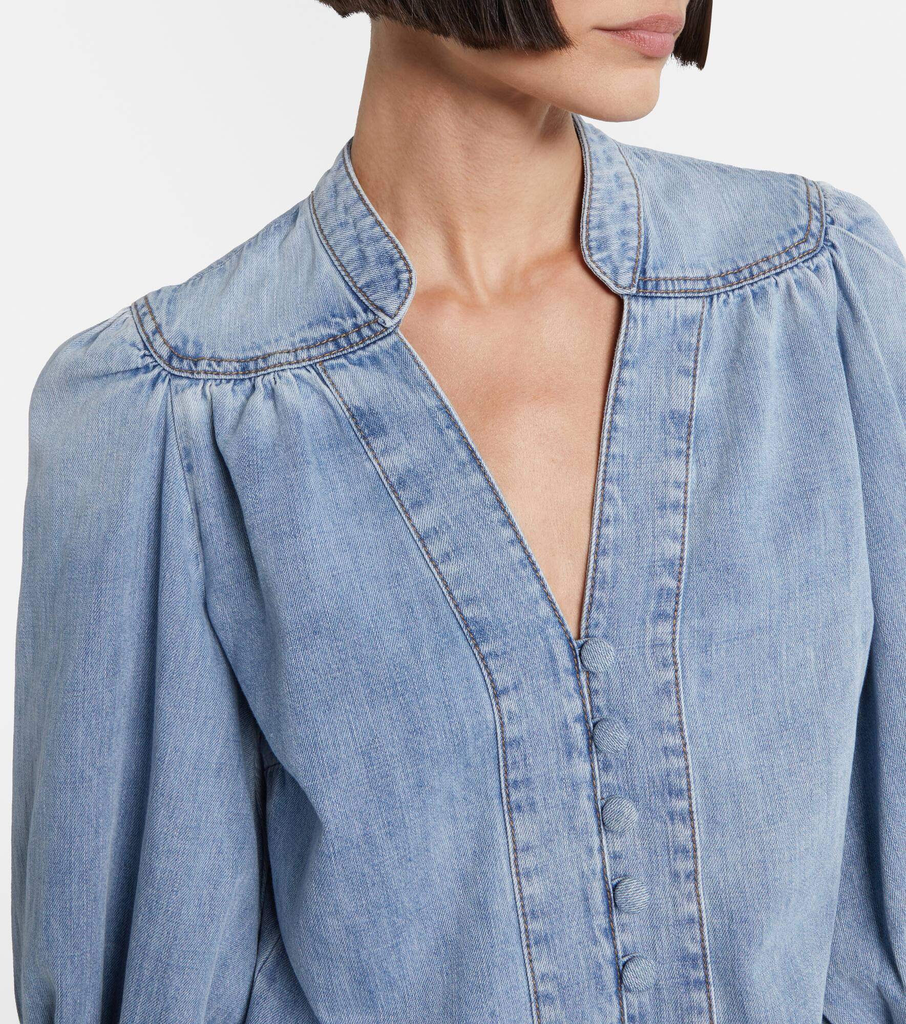 Lucky denim blouse - 4