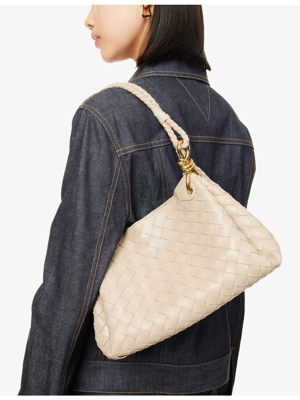 Parachute Intrecciato Medium Leather Shoulder Bag - 2