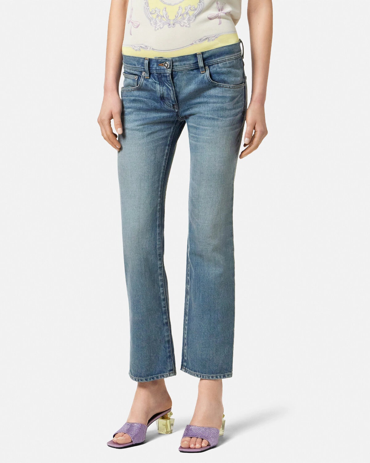 Made in Japan Crop Flared Jeans - 4