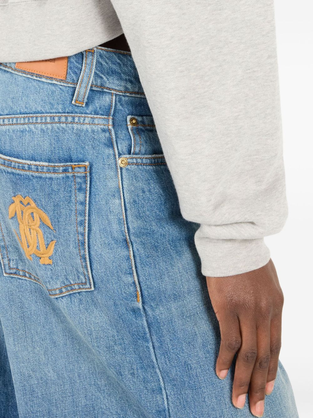 logo-motif cropped sweatshirt - 6