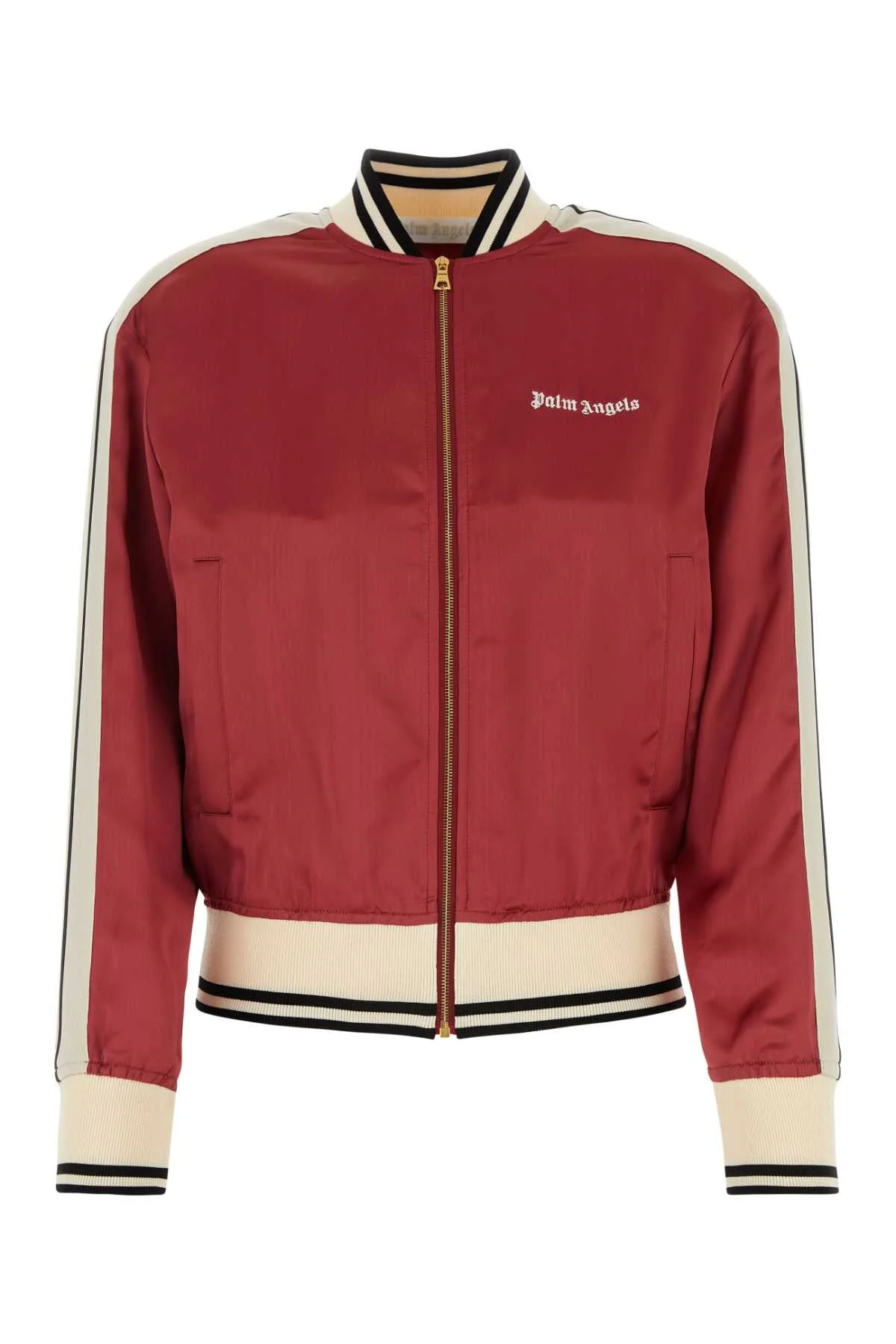 Palm Angels Women Tiziano Red Viscose Bomber Jacket - 1