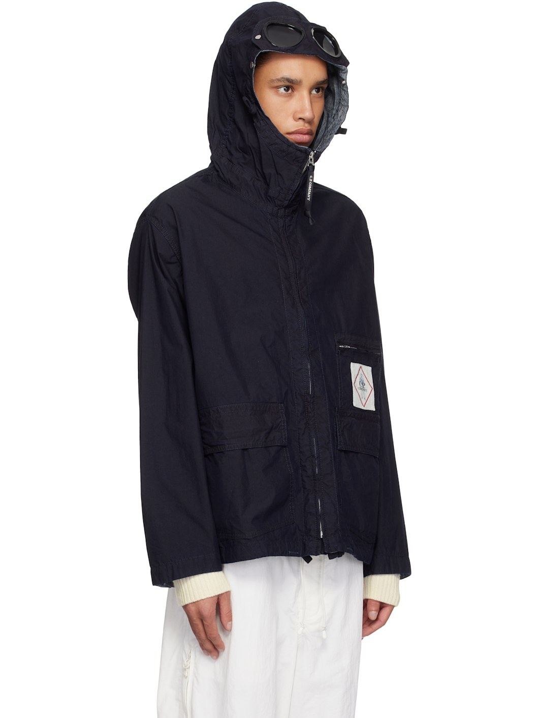 C. P. Company Indigo 50 Fili Goggle Jacket - 2