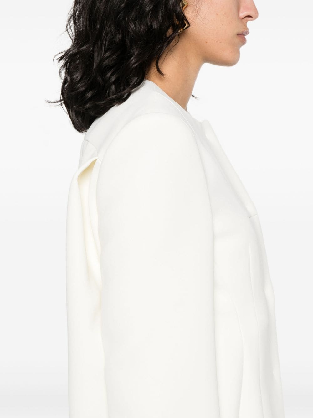 dart-detail fitted jacket - 5