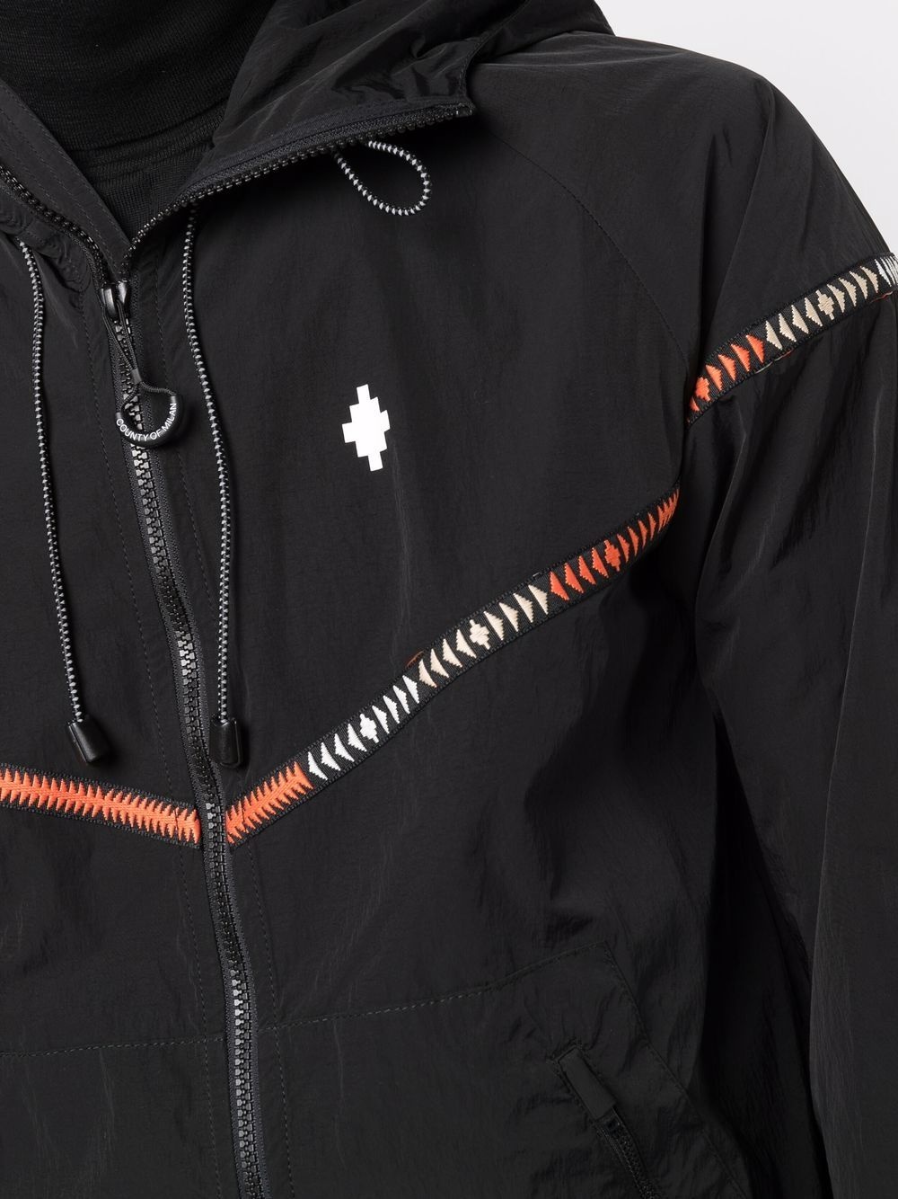 tape-detail windbreaker - 5