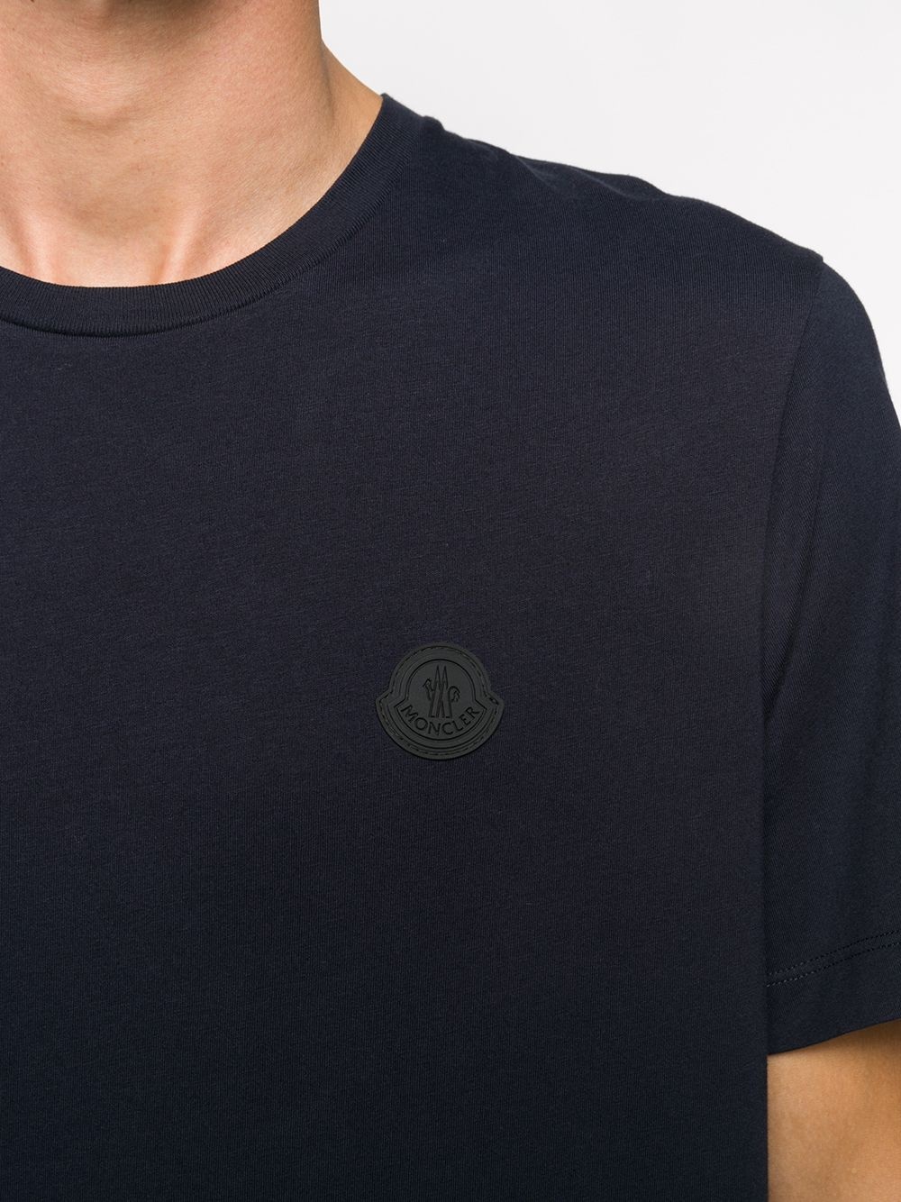 logo-patch cotton T-shirt - 5